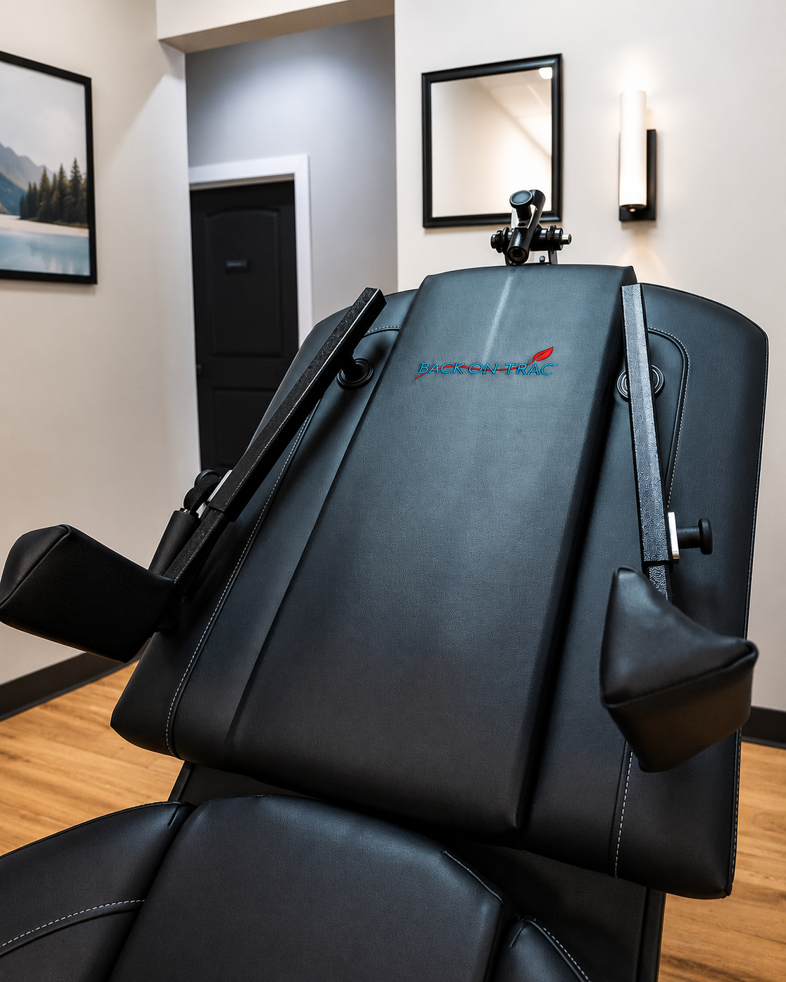 The Back On Trac spinal decompression system in use at Abide Chiropractic in Fayetteville, AR